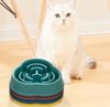 classic Pet dog Slow Food eating Bowl multi-color bowl
