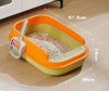 Detachable Plastic Pet Cat Litter Box Semi-Closed Anti-Splash Cat Toilet litter tray