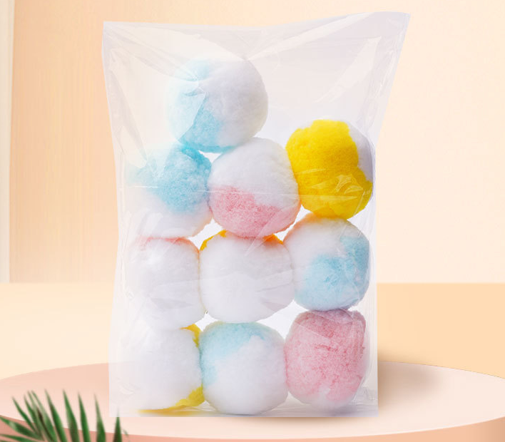 Multicolor High Elastic Plush Cat Toy Ball No Sound Fun Interactive Pet Toy 