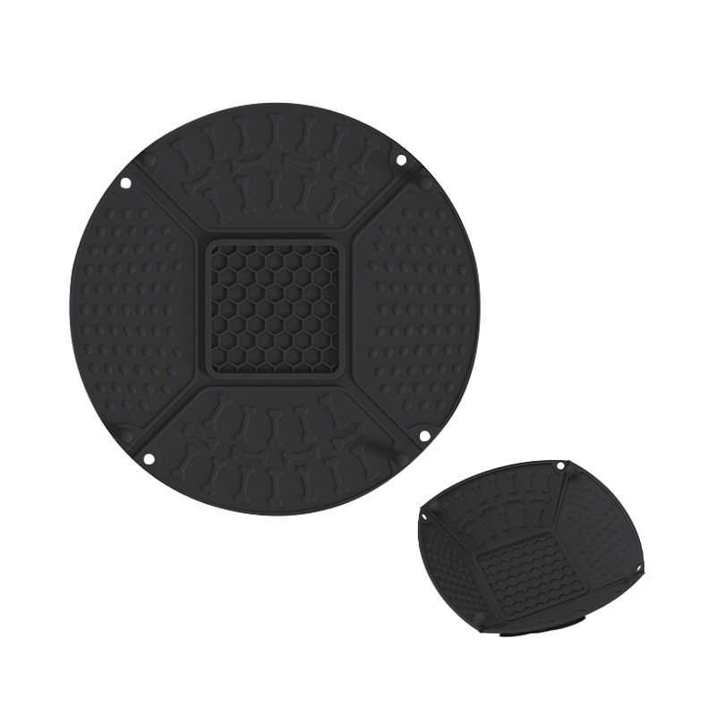 Wholesale Collapsible Silicone Snuffle Mat Puzzle Toys Food Mat with Suction Cups Pet Slow Feeding Mat Dog Cat Lick Pad Bowls