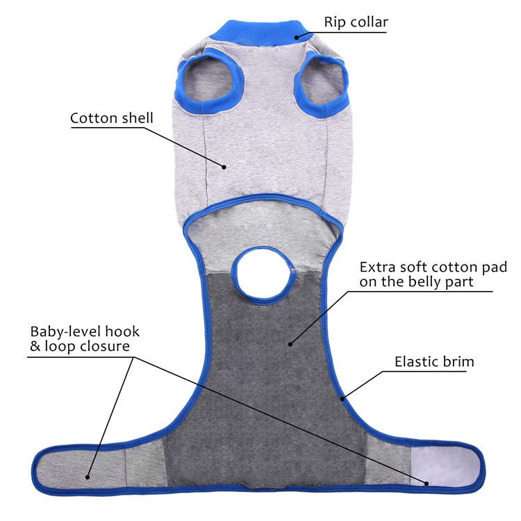 Recovery Suit for Dogs Cats After Surgery, Professional Pet Recovery Shirt Dog Abdominal Wounds Bandages,Prevent Licking Clothing