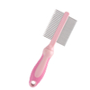 Double-sided Pet Grooming Tool Two in One Dog Flea Comb Cat Metal Comb for Removing Tangles and Knots