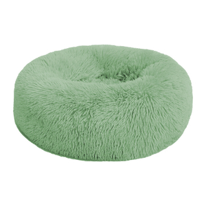 Manufacturer Soft Luxury Plush Pink Grey White Pet Cushion Round Cat Dog Bed