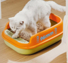 Detachable Plastic Pet Cat Litter Box Semi-Closed Anti-Splash Cat Toilet litter tray