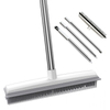 Rubber Pet Hair Removal Broom Tool dog hair cleaning tool extend stainless steel