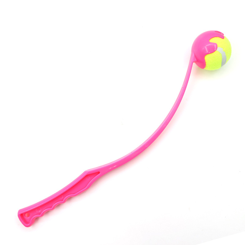 customize plastic pet dog toy launch toys with tennis ball shooter