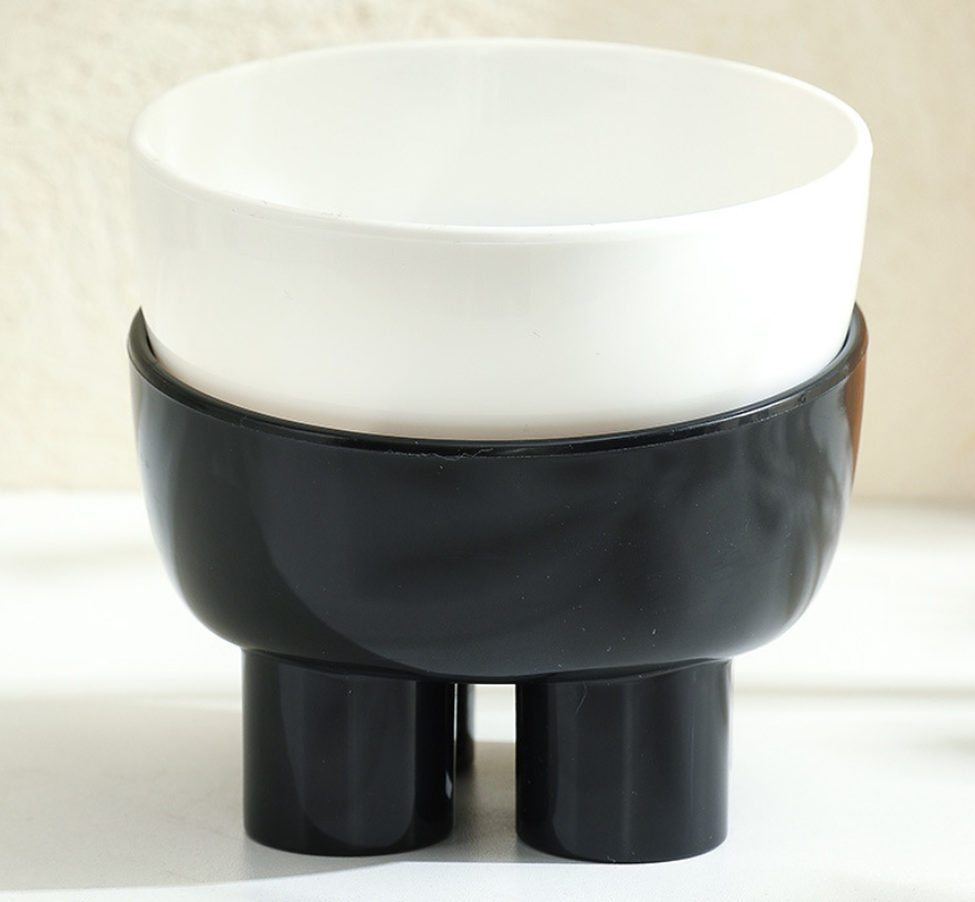 Elephant Leg Neck Protection Cat Bowl Elevated Anti-Knock Pet Food Bowls PP Plastic for Dogs