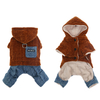 Autumn Winter Dog Clothes Warm Hooded Dog Coat Jacket for Small Dogs Waterproof Puppy Pet Jumpsuits Chihuahua Clothing Overalls